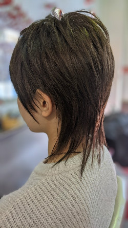 クール&スタイリッシュなロングウルフ☆シルバーVer